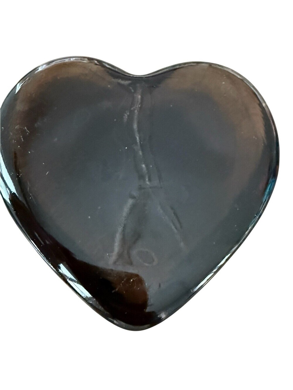 Heart Shaped Glass Paperweight